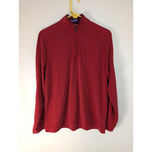 Johnston & Murphy Men's Quarter Zip Sweater Pullover Modal Size Medium